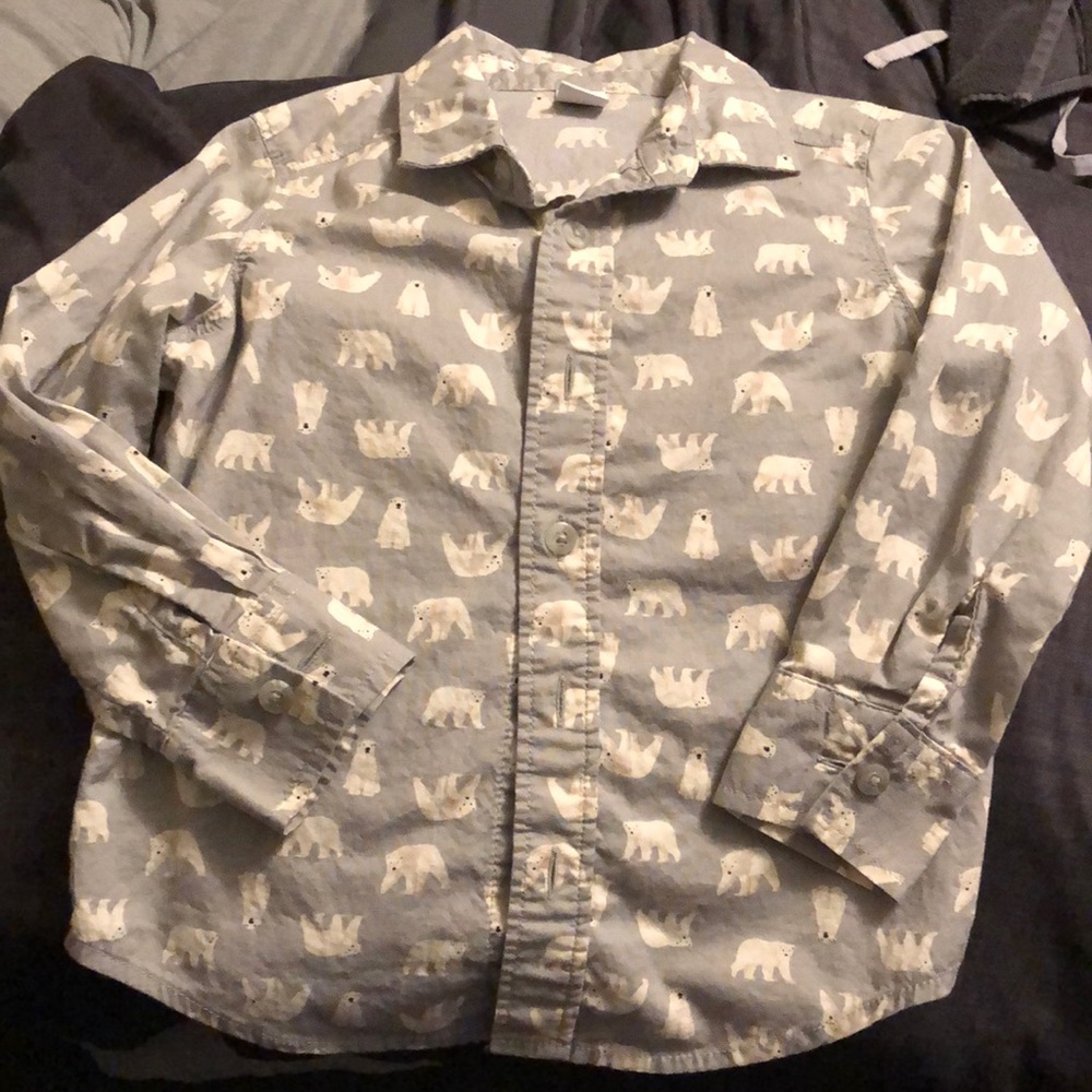 Old Navy Button Down With Polar Bear Design